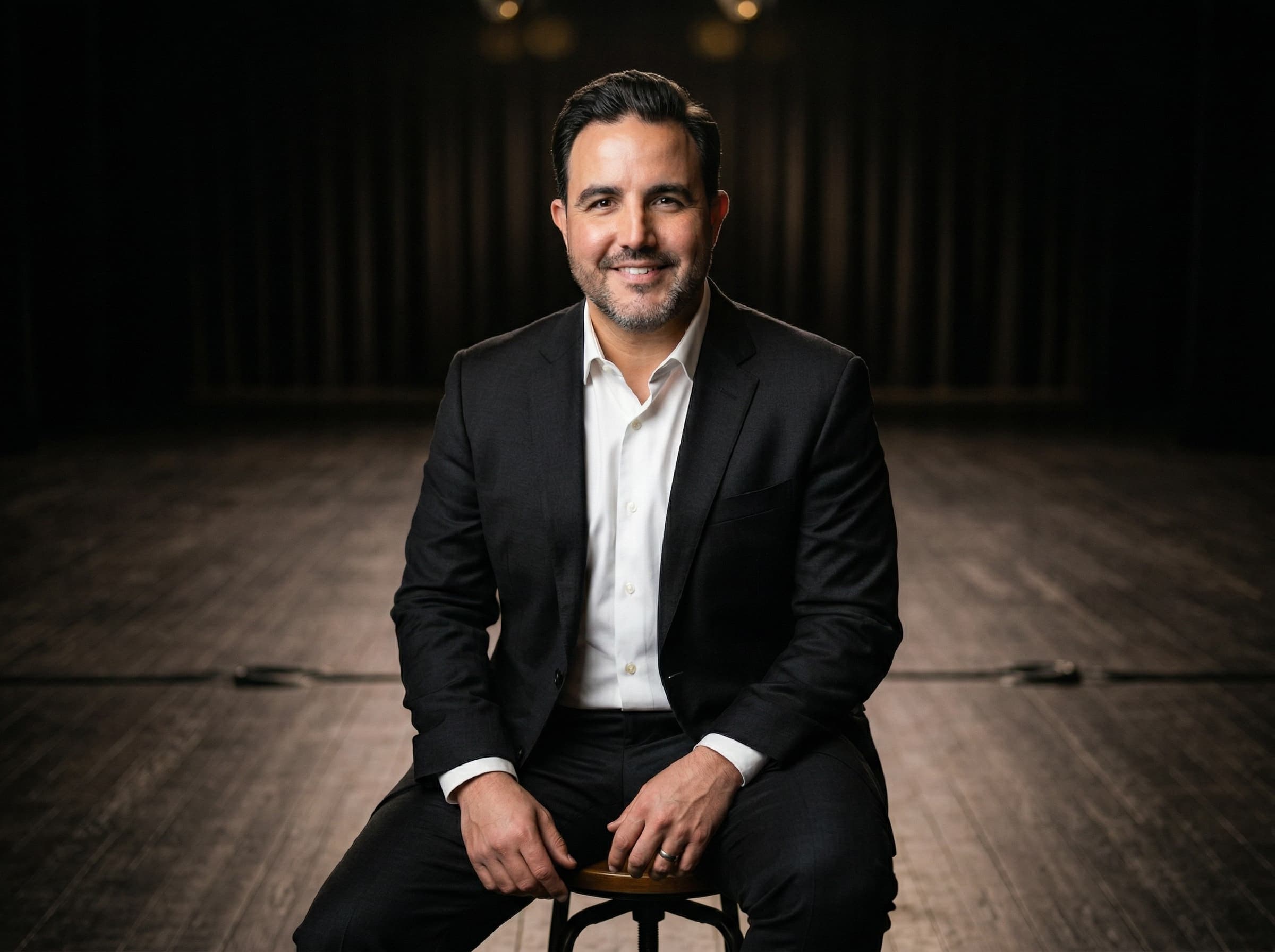 Jim Haney speaking on stage about embedded marketing and technology leadership